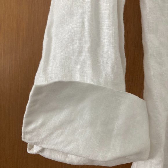 White Linen shirt - Tracy M - Picture 3 of 9